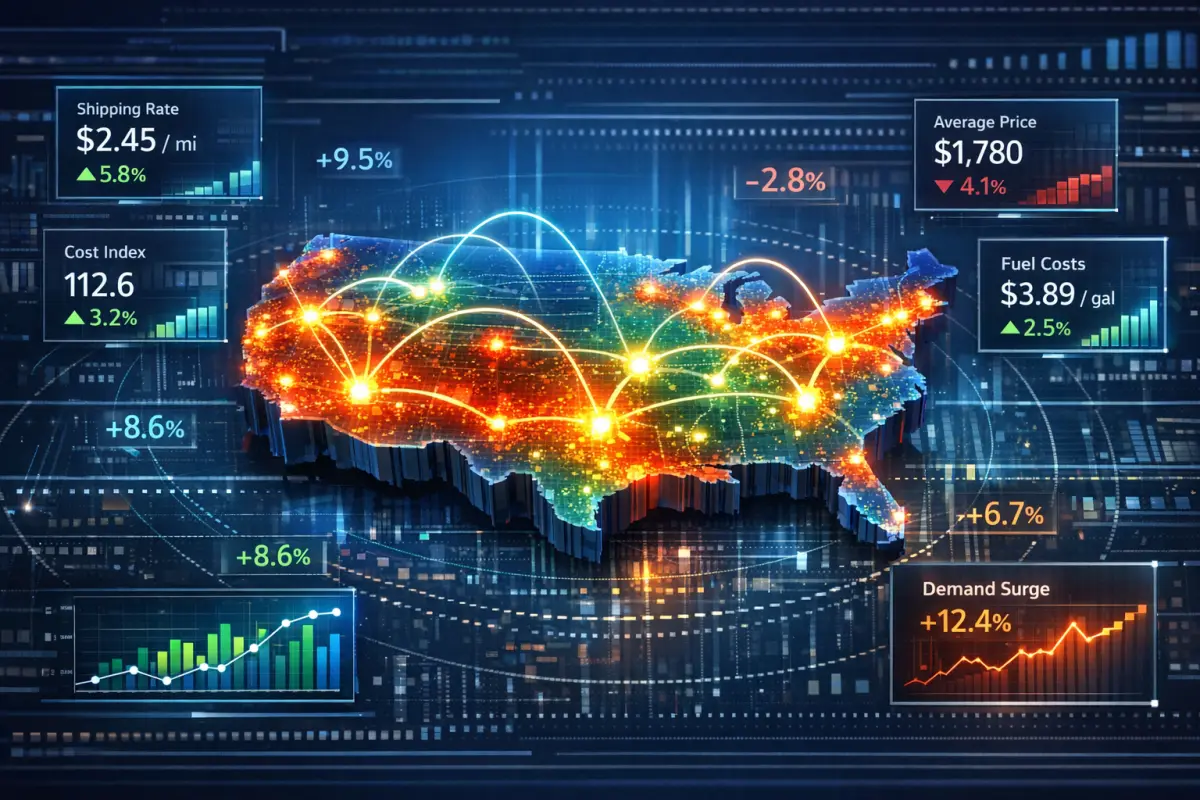 The Complete 2026 Moving Cost Database: Real Rates, Regional Variations & Hidden Multipliers